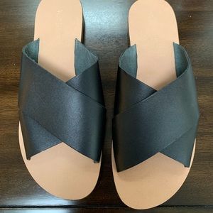 Top shop black slide sandals - size 37